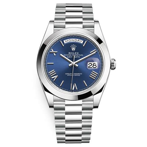 mens platinum rolex watches|rolex day date platinum 40mm.